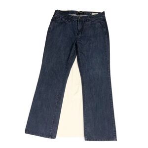 Guess Jeans Regular Straight Crescent Fit Denim Dark Blue Pants‎ 33 x 30